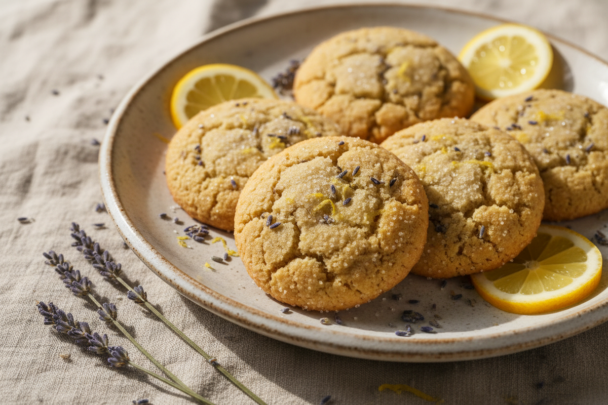 Lavender Lemon Sugar Cookies