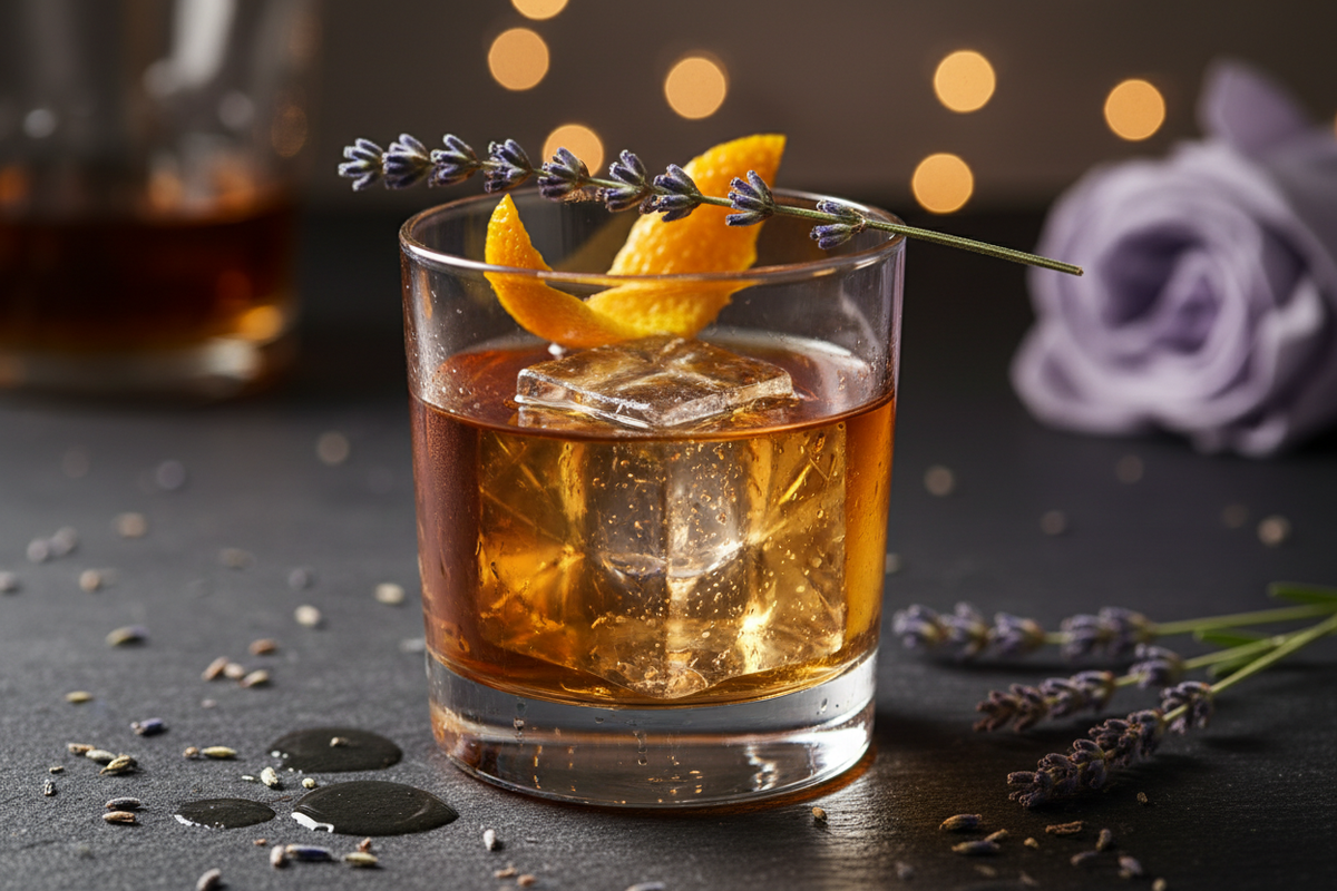 Lavender-Infused Jack Daniel's Old Fashioned