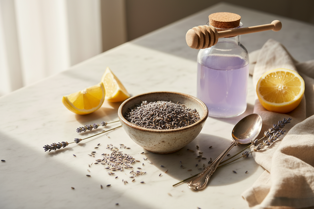 How to make a lavender simple syrup