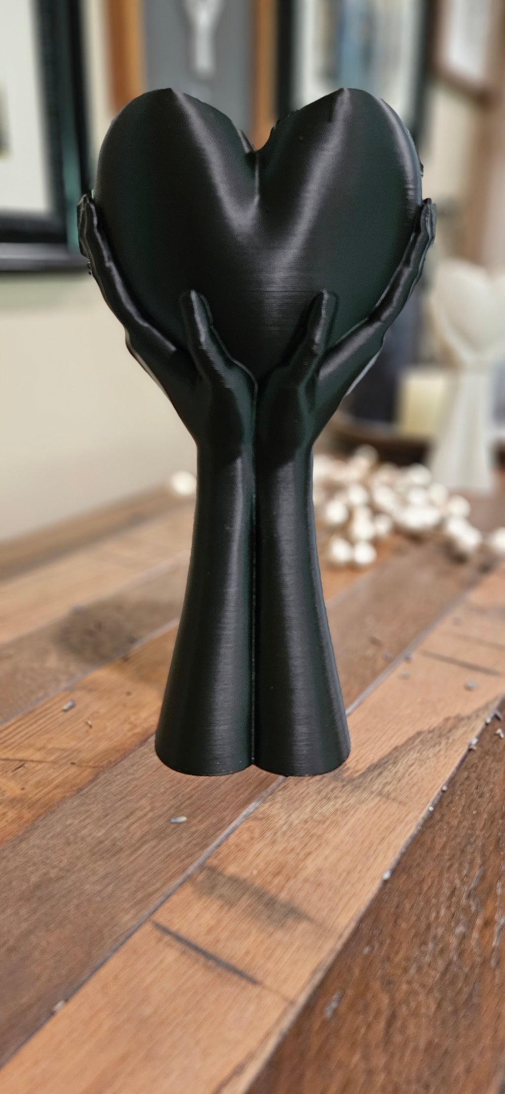 3D Printed Hands Heart Vase