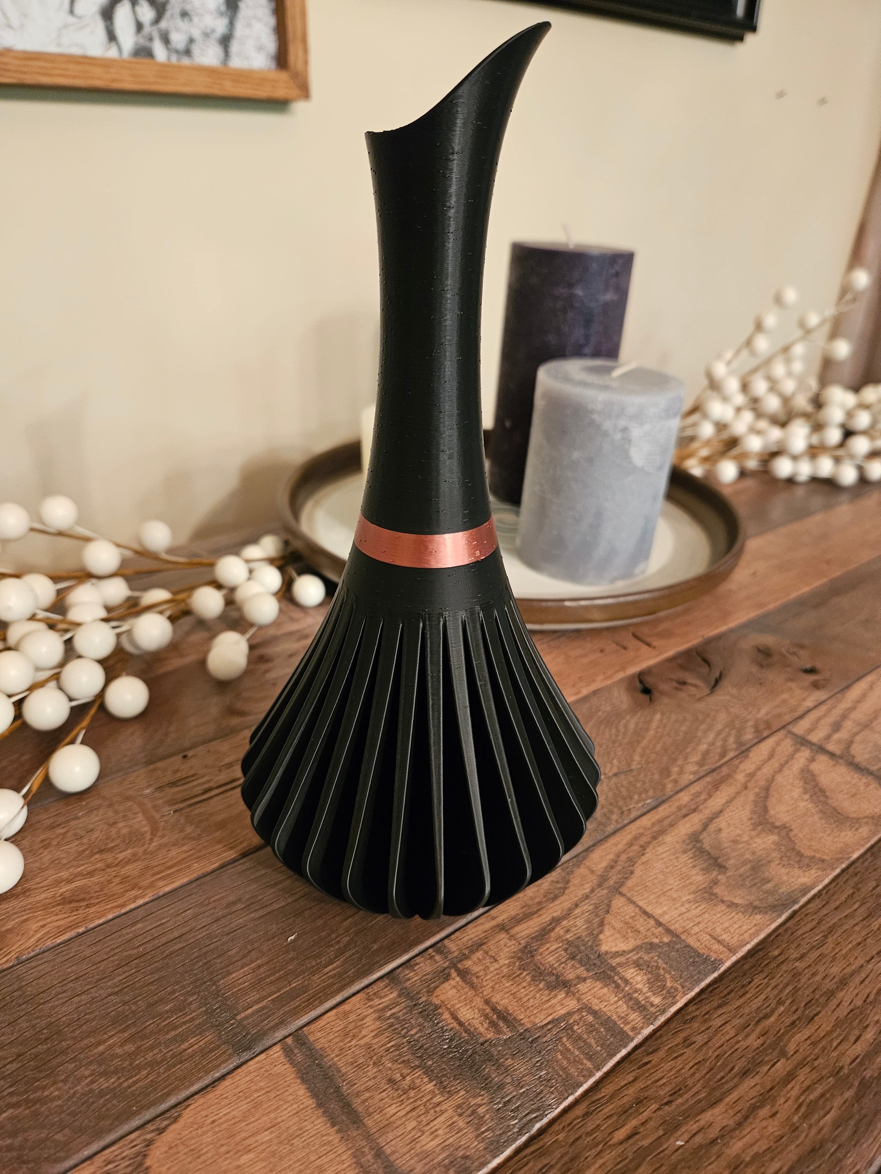 3D Printed Copper Ring Vase