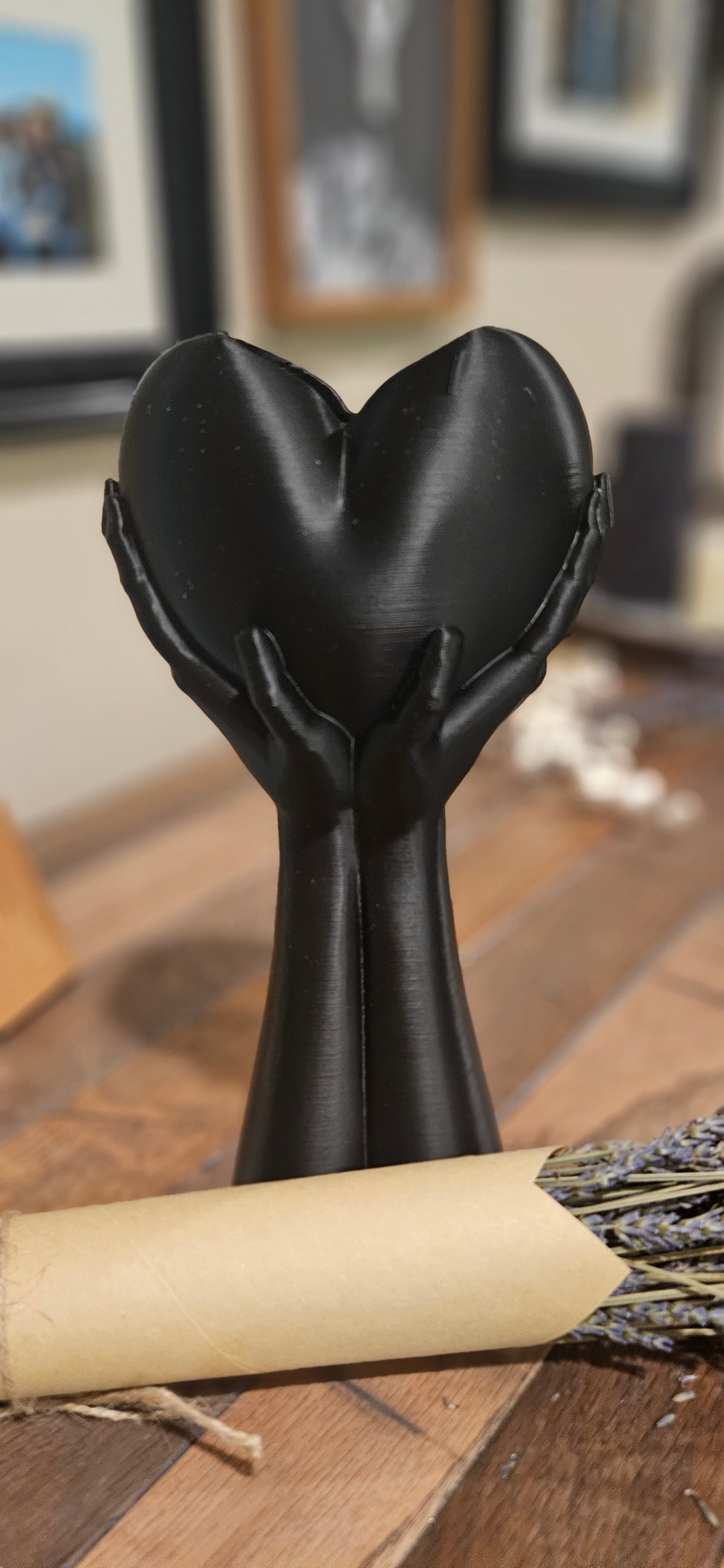 3D Printed Hands Heart Vase