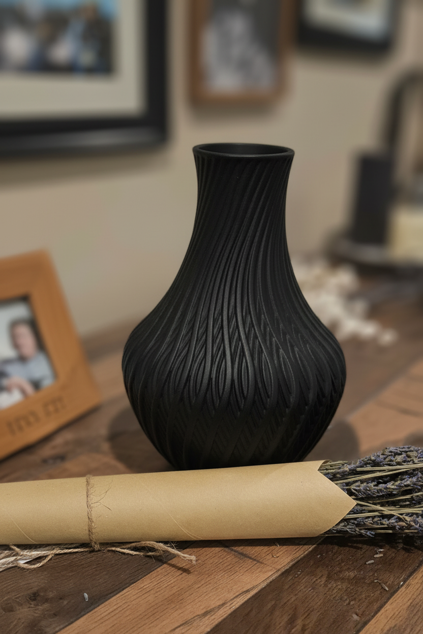 Quell Vase - Matte Black